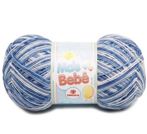 Lã Mais Bebê 100 gramas Marca Circulo - 9128 - Inverno
