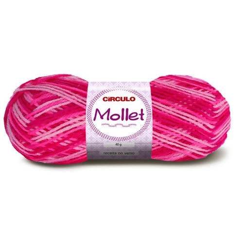 Lã Mollet 40 gramas Marca Circulo - 9339 - Vibrante