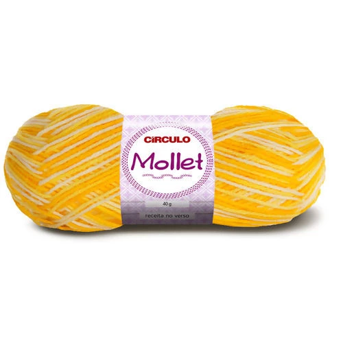 Lã Mollet 40 gramas Marca Circulo - 9368 - Raio de Sol