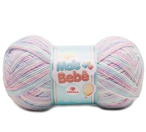 Lã Mais Bebê 100 gramas Marca Circulo - 9490 - Carrossel