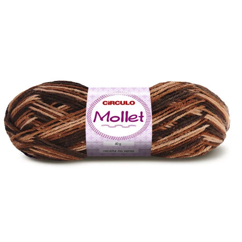 Lã Mollet 40 gramas Marca Circulo - 9601 - Capuccino