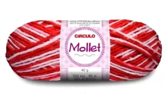 Lã Mollet 40 gramas Marca Circulo - 9632 - Picnic