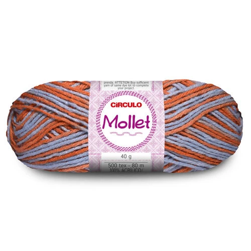 Lã Mollet 40 gramas Marca Circulo - 9699 - Praia