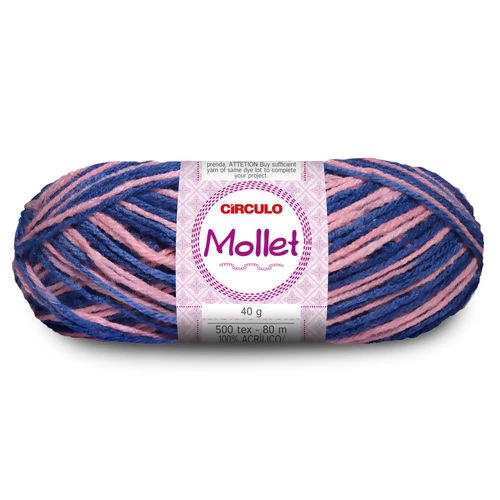 Lã Mollet 40 gramas Marca Circulo - 9787 - Patina