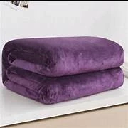 Manta de Microfibra Casal Lisa Roxo