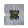 Cobertor Casal Soft Flanel 1,80m X 2,20m - Cinza