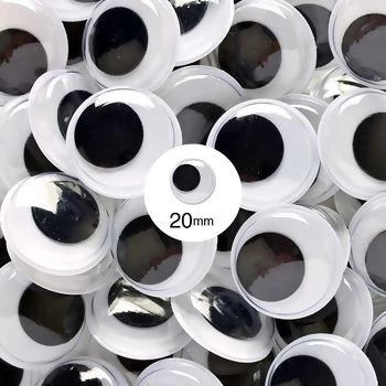 Olho Móvel 20 mm Kit com 6 pares