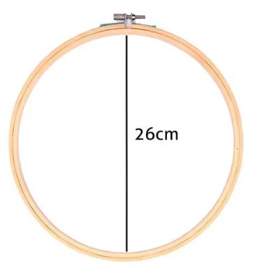 Bastidor de Madeira para Bordado com Tarracha 27 cm Luli