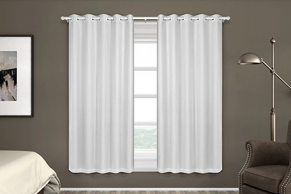 Cortina Voil com Corta Luz 1,80m x 2,00m Branco Adomes