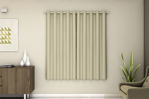 Corta Luz PVC para Varão 1,60M Alt X 1,40M Larg cor Castor