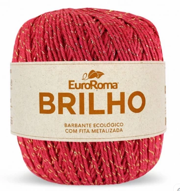 EuroRoma Brilho Dourado 406m - Vermelho 1000