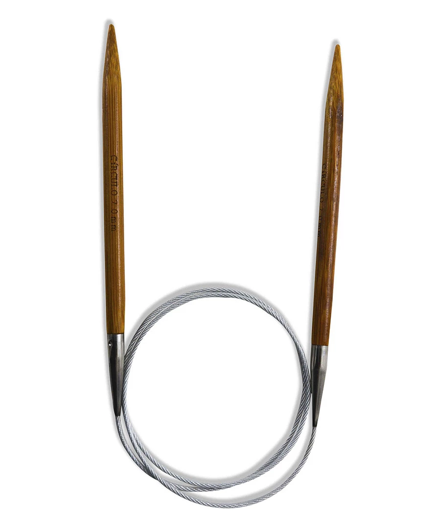Agulha Circular Bambu E Aço 100 Cm Marca Circulo