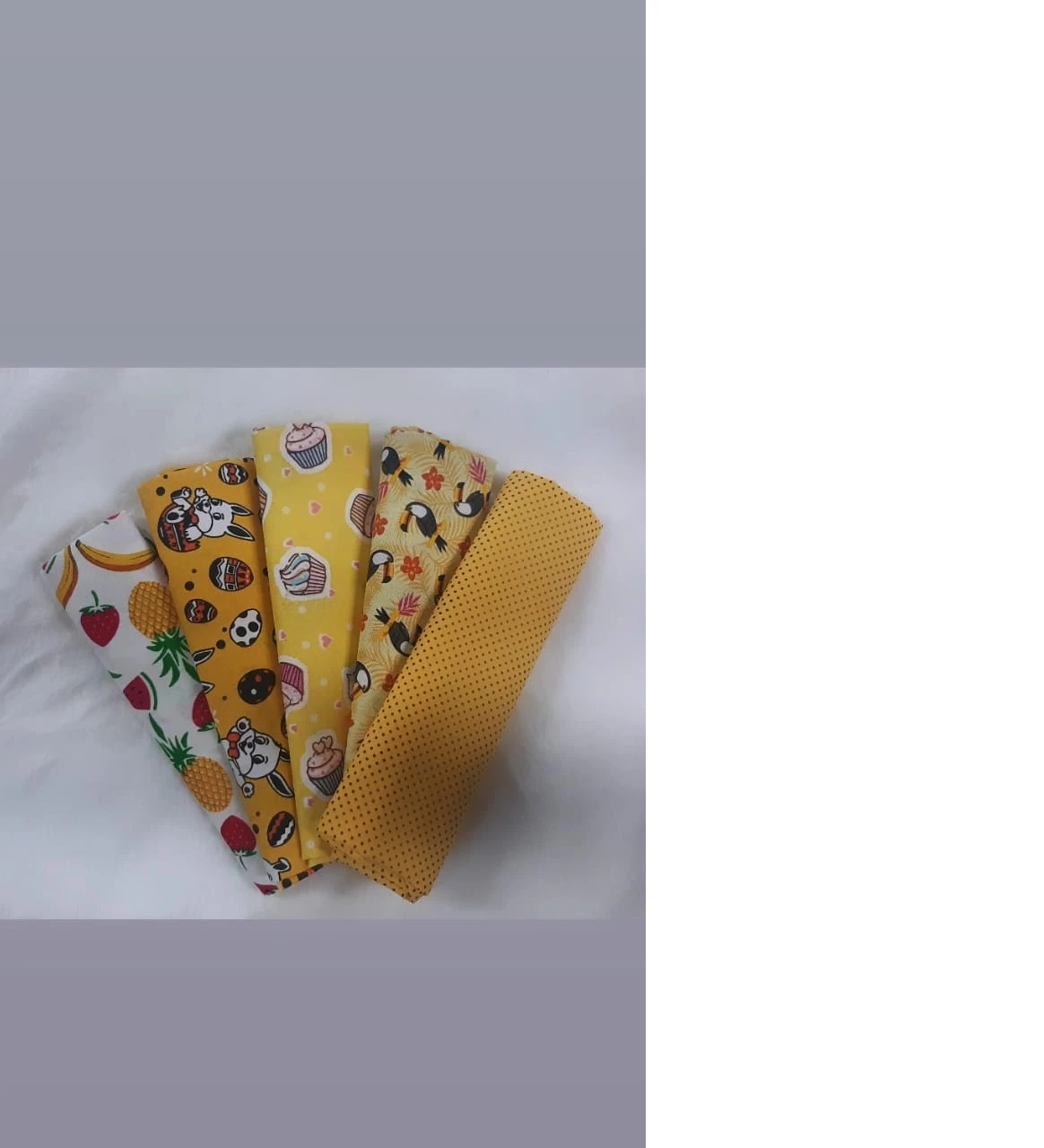 Tricoline 50cm x 75cm Amarelo 01