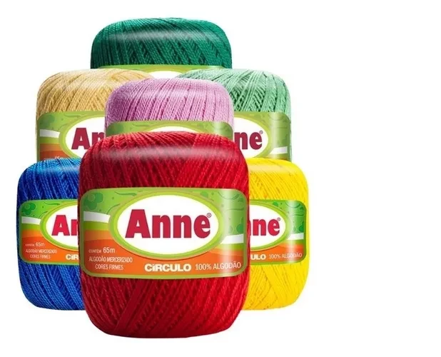 Linha Anne 65 metros Cores Lisas Marca Circulo