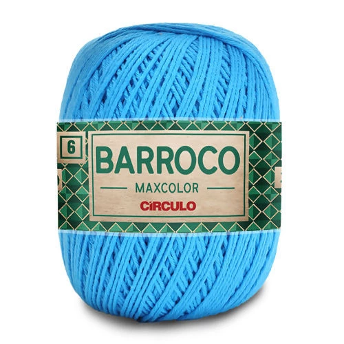 Linha Barroco Max Color N 6 200 Gramas Marca Circulo - 2194 - Turquesa