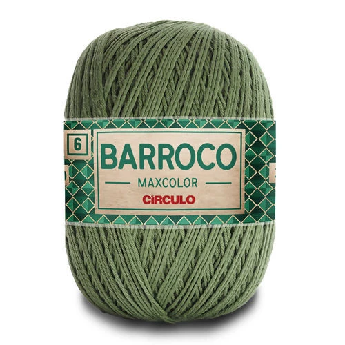 Linha Barroco Max Color N 6 200 Gramas Marca Circulo - 5718 - Militar