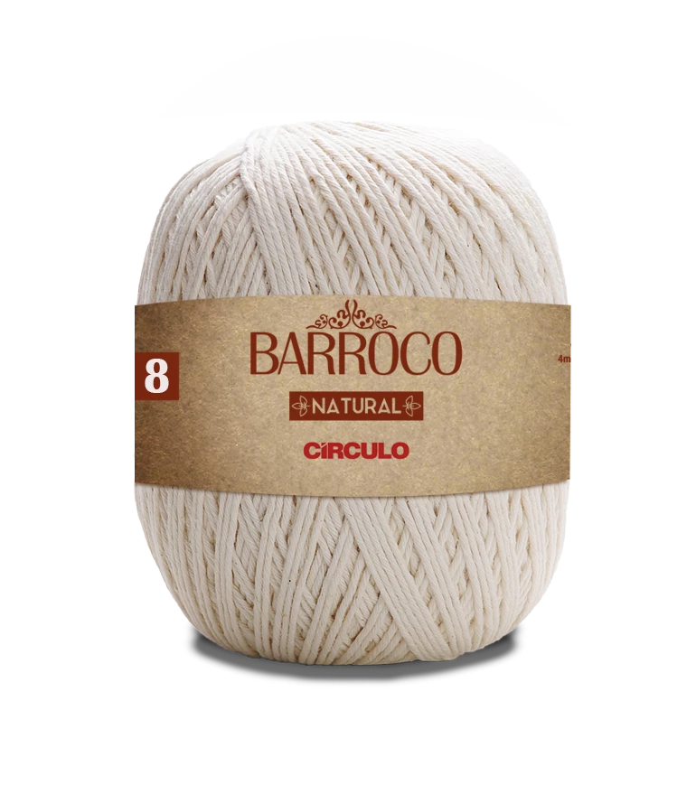 Linha Barroco Natural fio 8 Marca Circulo