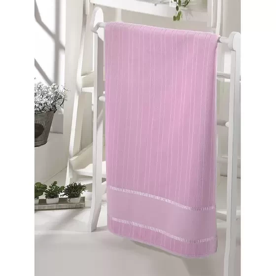 Toalha de Banho Velour para Bordar Bella Liso - Rosa Bebê