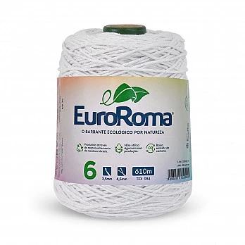 Barbante EuroRoma 4/6 610m - Branco 200