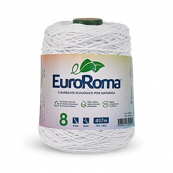 Barbante EuroRoma 4/8 457m - Branco 200