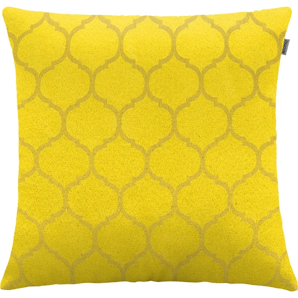 Capa para Almofada Jacquard Geometrico 45cm X 45cm Amarelo