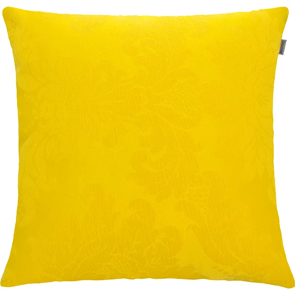 Capa para Almofada Jacquard Medalhao 45cm X 45cm Amarelo
