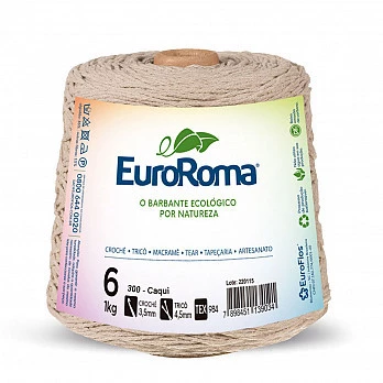 Barbante EuroRoma 4/6 1Kg - Caqui 300
