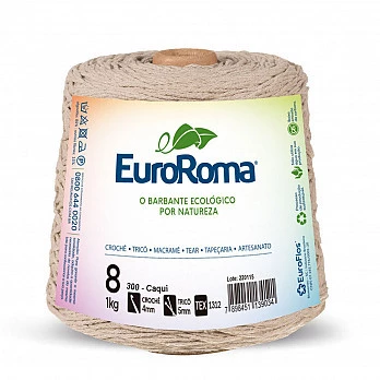 Barbante EuroRoma 4/8 1Kg - Caqui 300