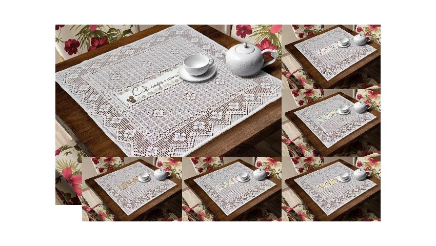 Centro de Mesa Renda 80cm X 80cm Marca Sultan
