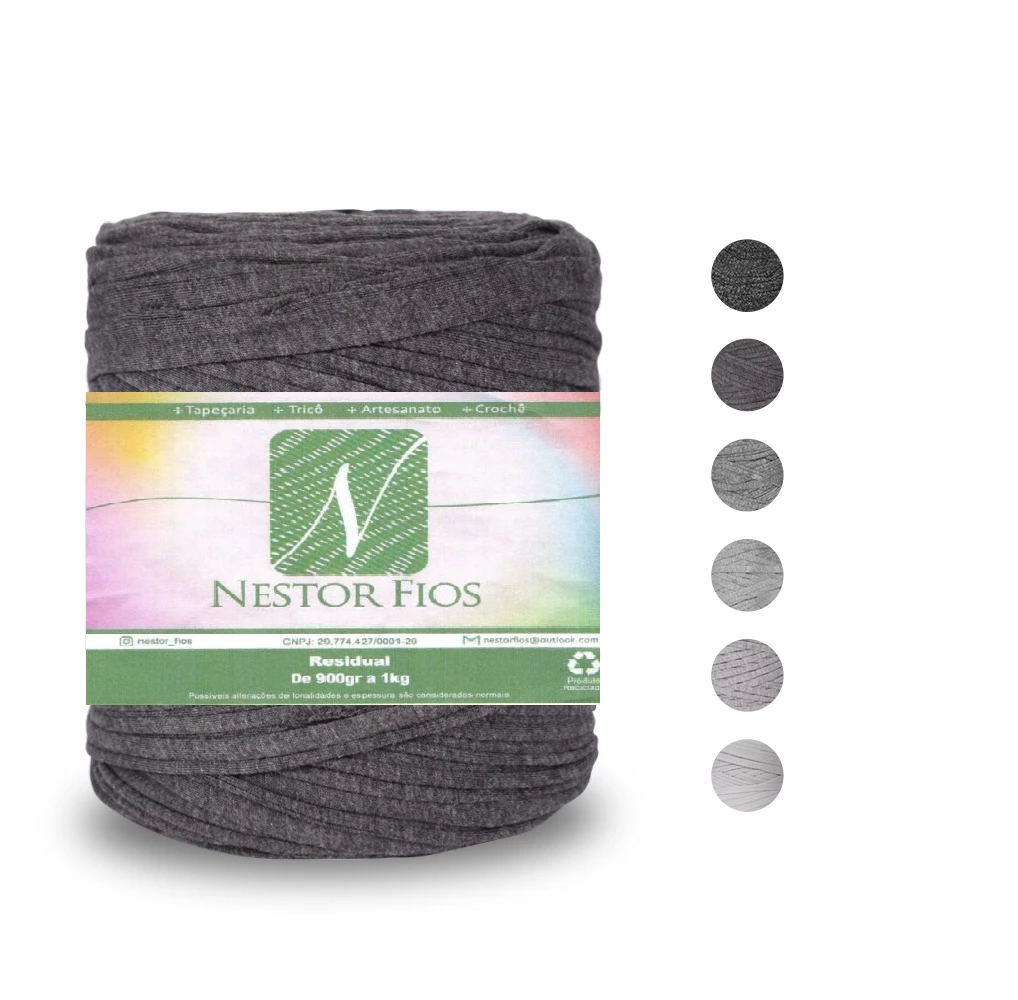 Fio de Malha Cinza 1 kg Nestor