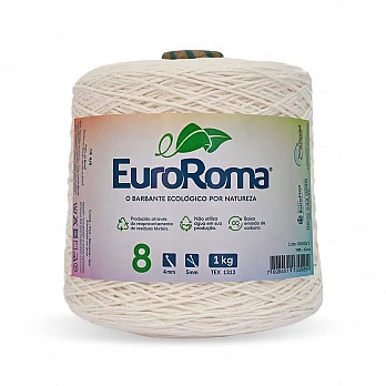 Barbante EuroRoma 4/8 1Kg - Cru 100