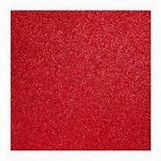 Placa De Eva 40 X 60 Cm Glitter Cor:Vermelho