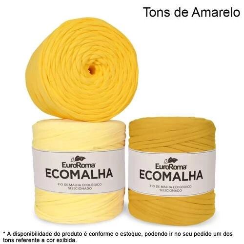 EuroRoma Ecomalha Cores Especiais Tons de Amarelo (cód. 3005) - 140m