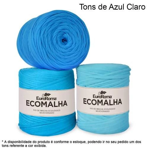 EuroRoma Ecomalha Cores Especiais Tons de Azul Claro (cód. 3010) - 140m