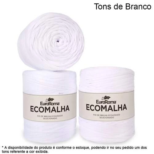 EuroRoma Ecomalha Cores Especiais Tons de Branco (cód. 3000) - 140m