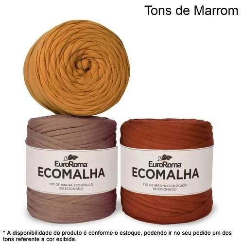 EuroRoma Ecomalha Cores Especiais Tons de Marrom (cód. 3004) - 140m