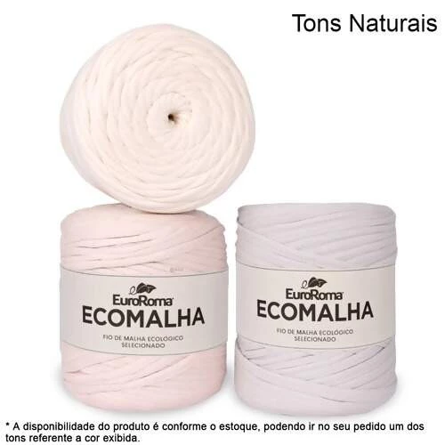 EuroRoma Ecomalha Cores Especiais Tons de Natural (cód. 3002) - 140m