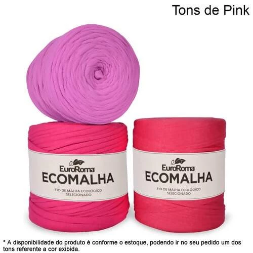 EuroRoma Ecomalha Cores Especiais Tons de Pink (cód. 3007) - 140m