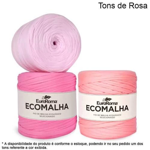 EuroRoma Ecomalha Cores Especiais Tons de Rosa (cód. 3006) - 140m