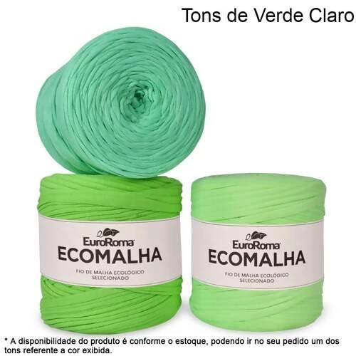 EuroRoma Ecomalha Cores Especiais Tons de Verde Claro (cód. 3012) - 140m