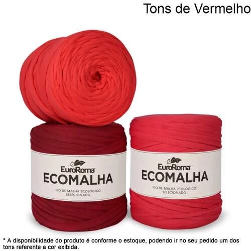 EuroRoma Ecomalha Cores Especiais Tons de Vermelho (cód. 3008) - 140m