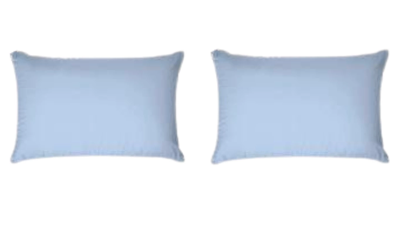 Fronha Lisa Azul Bebê 2 unidades Premium Plus 100% Algodão