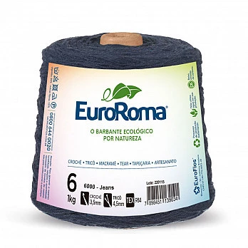Barbante EuroRoma 4/6 1Kg - Jeans 6000