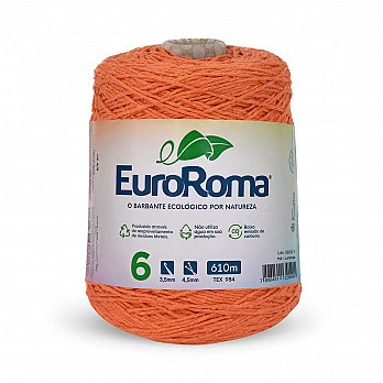 Barbante EuroRoma 4/6 610m - Laranja 750