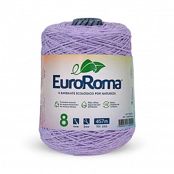 Barbante EuroRoma 4/8 457m - Lilas Claro 600