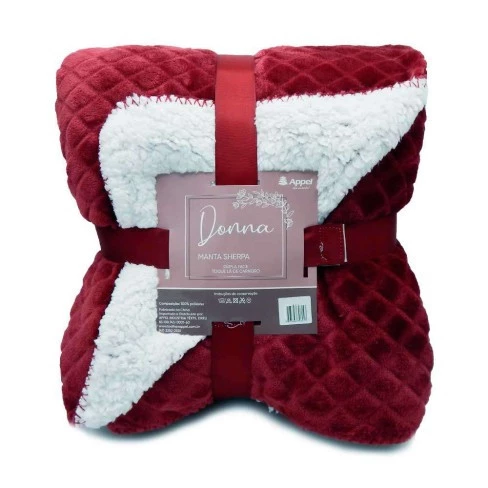 Manta Donna Casal 1,80M X 2,20M - Bordo