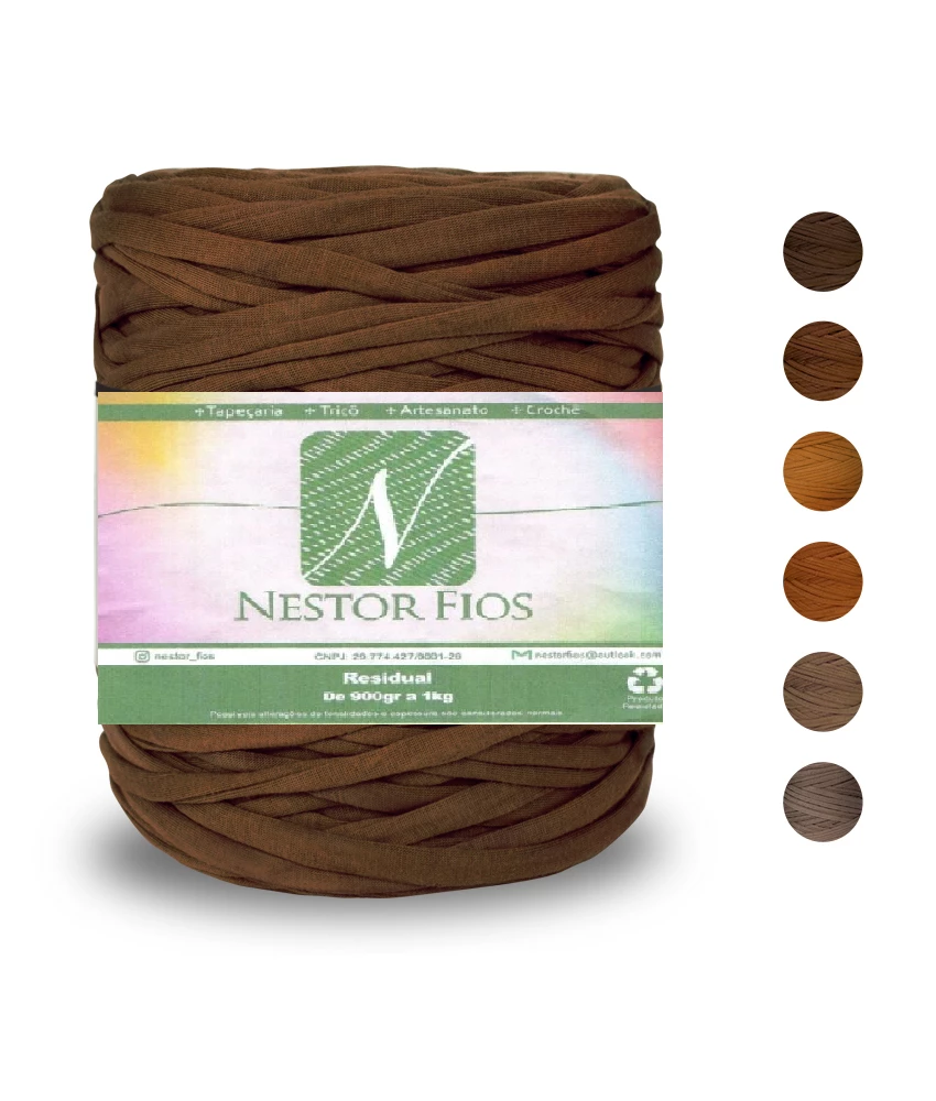 Fio de Malha Marrom 1 kg Nestor