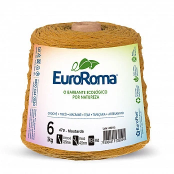 Barbante EuroRoma 4/6 1Kg - Mostarda 470