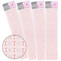 Cartela de Pedras 8mm Autocolante Rosa cor 95 Marca Nybc