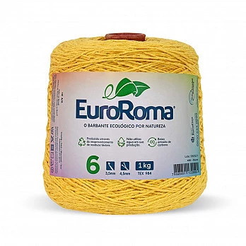 Barbante EuroRoma 4/6 1Kg - Ouro 450